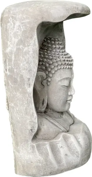 Artikelbild 11 des Artikels “Anwar - Buddha Büste, Relief im Baumstamm, 28,5 cm H | Steinguss “